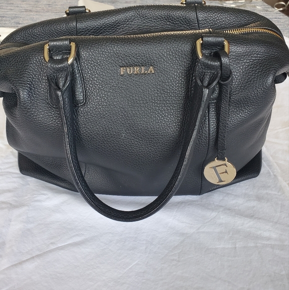 EUC Furla Black Top-Handle Bag - Picture 3 of 16